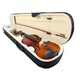 Vioara clasica din lemn IdeallStore®, marime 1/2, maro, toc inclus