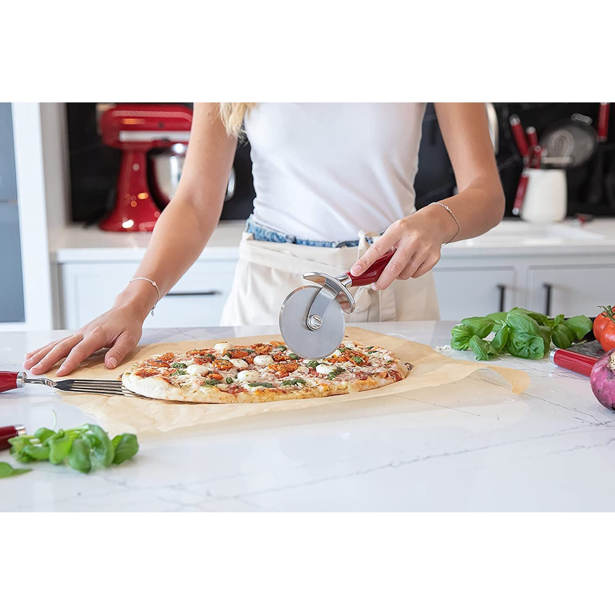 CORTADOR DE PIZZA ROJO KITCHEN AID