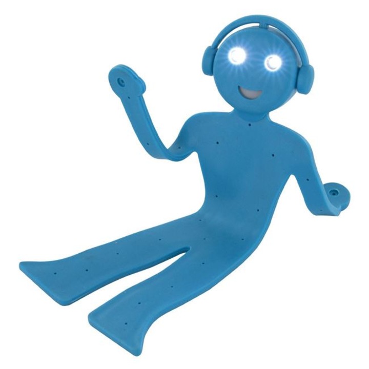 Lanterna cu suport pentru citit, LED, Culoare Albastru, 8,5x16 cm