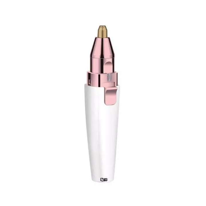 Trimmer facial 2 in 1 SIKS cu Baterii, Usor de Utilizat, alb