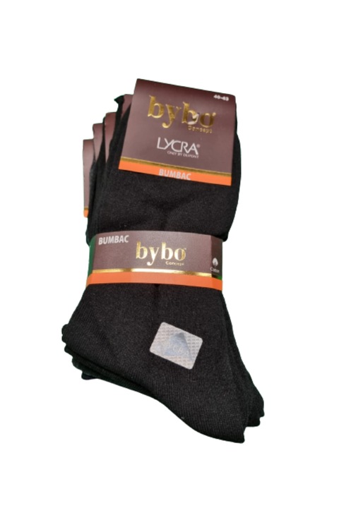 Set 5 bucati sosete lungi, fara cusatura, Bybo, 40-43, multicolor