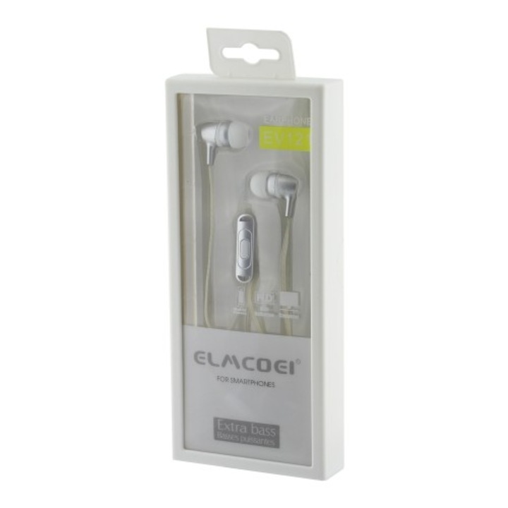 Casti intraauriculare, cu microfon, jack 3,5 mm, 101856