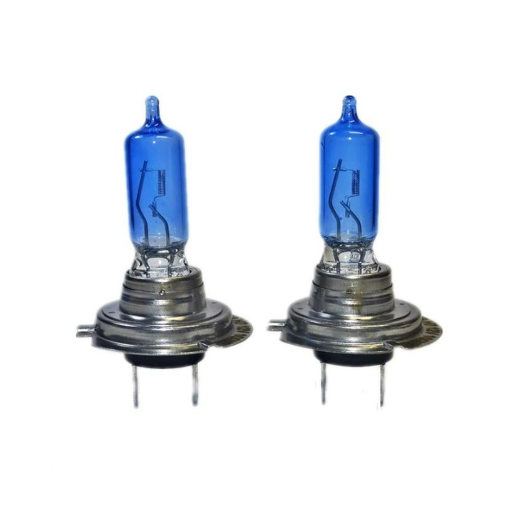Set 2 becuri auto Profesional Skyline, Xenon Effect, H7, 12V, 100W, 5000k, ultra white
