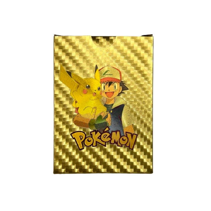 Карти за игра Pokémon, Покемон, 55 бр., Златисти