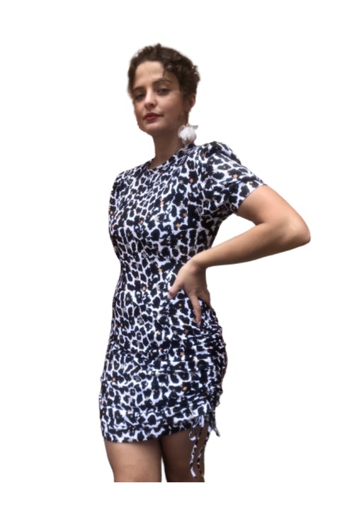 Rochie dama, Star, Cu snur, Vascoza, Multicolor