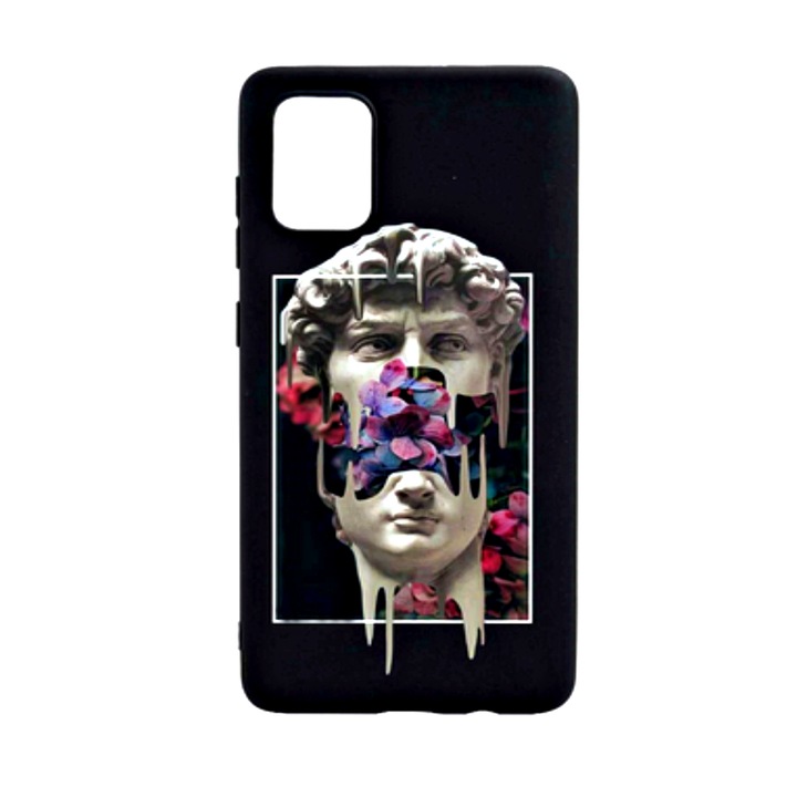 Szilícium tok Kompatibilis Samsung Galaxy S20 FE / Galaxy S20 FE 5G, David Statue, kopásálló, csúszásgátló, Atlas