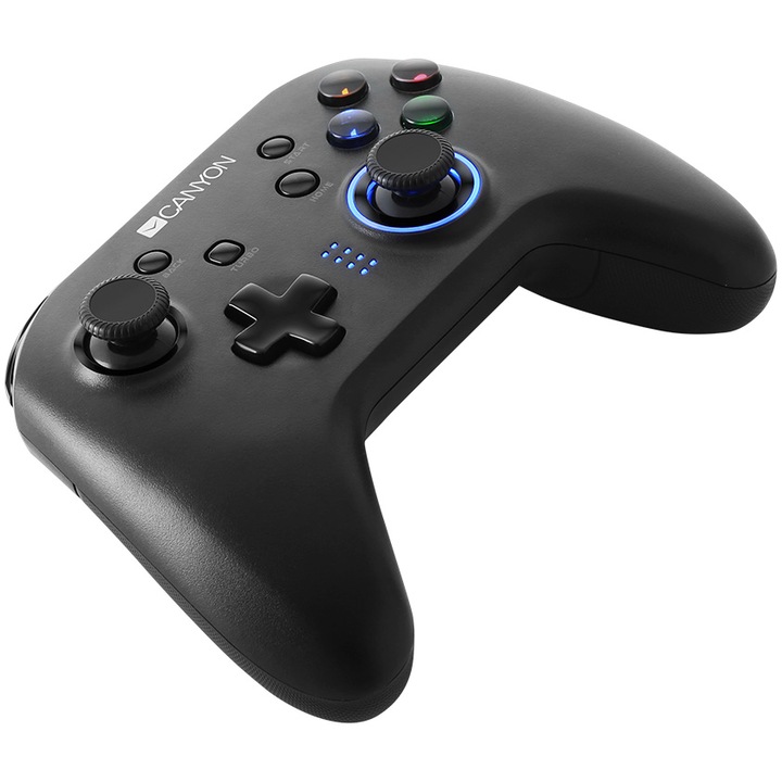 Контролер Canyon GP-W3, Wireless, Sensor 6 axe, Switch, Android, Windows, PS3, Черен