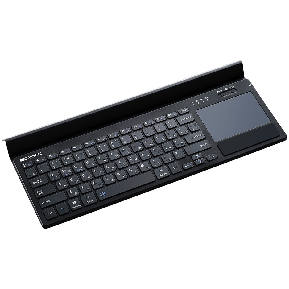 Flat consensus global Tastatura wireless Canyon BK-7, Bluetooth multi device, Android, iOS,  Windows, Smart TV - eMAG.ro