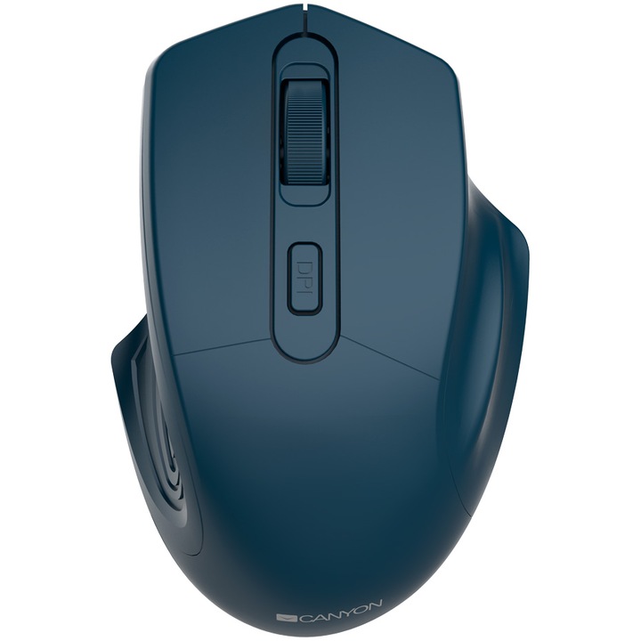 Мишка Canyon MW-15, Wireless, Сензор Pixart, 1600dpi, Тъмносин