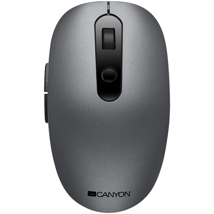 Мишка Canyon MW-9, Wireless, 6 бутона, 1500dpi, Сив