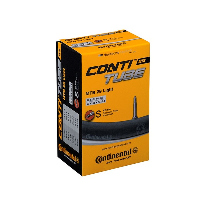 Вътрешна гума за велосипед Continental MTB 29 Light S42 47/62-622 28/29*1.75/2.5