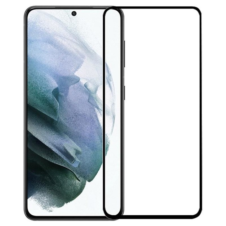 Folie Compatibila cu Samsung Galaxy S22 - 5D Full Glue Ceramic Glass Negru