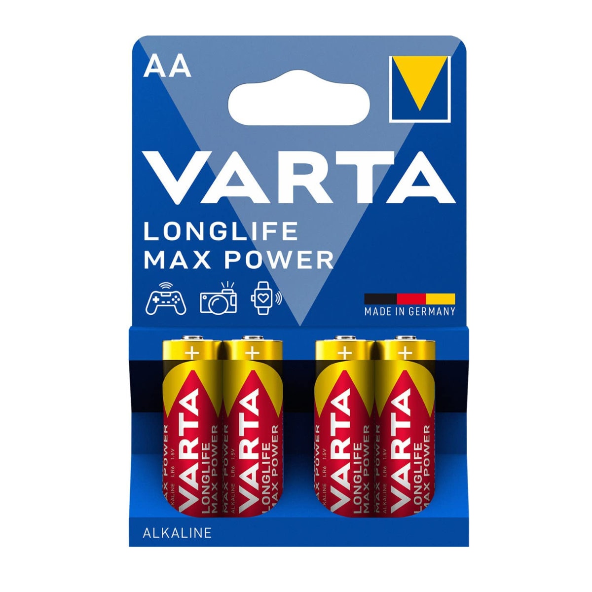 16 x VARTA Longlife Max Power AA LR6 4706 MN1500 1.5V Hi-Fi Batteries