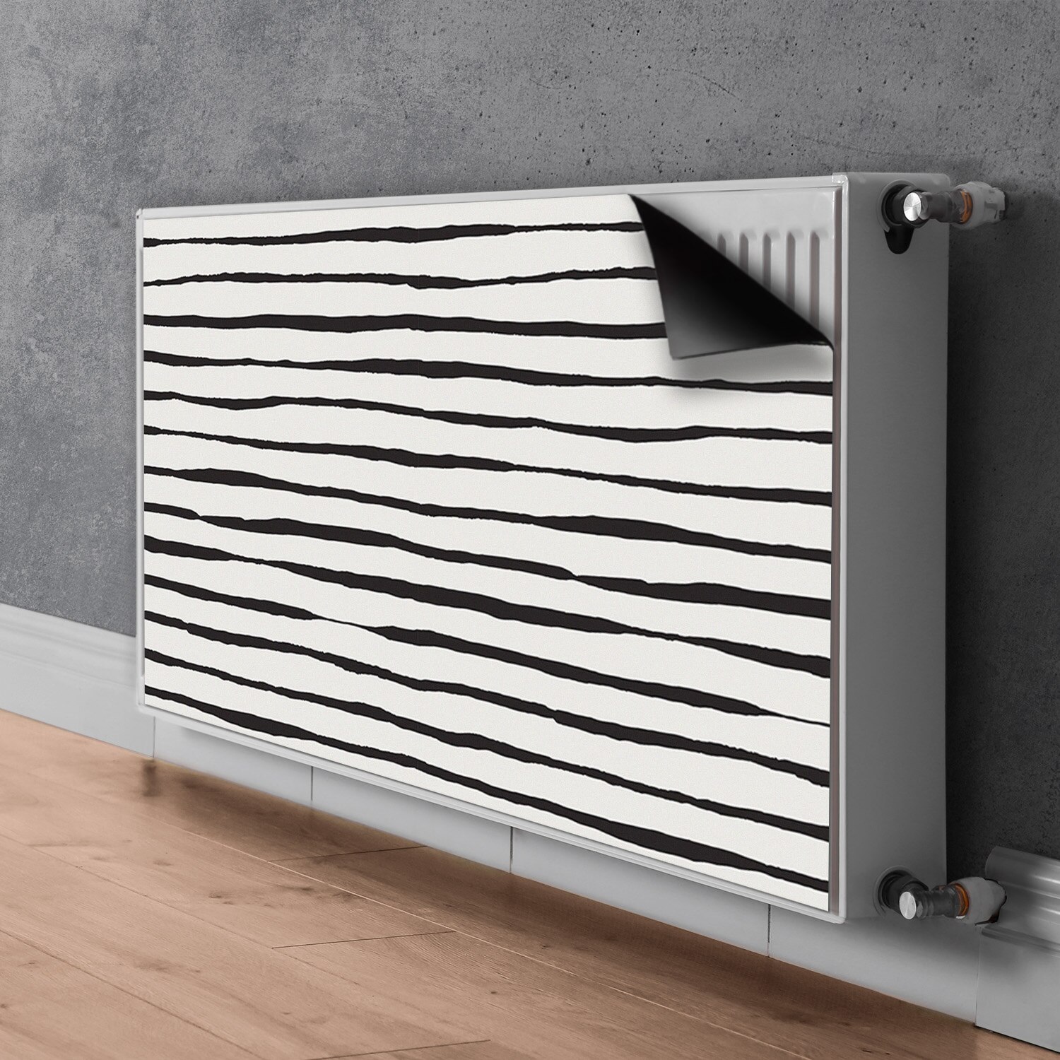 de Radiator (calorifer), Linii negre, verde, 100 cm x 60 cm eMAG.ro