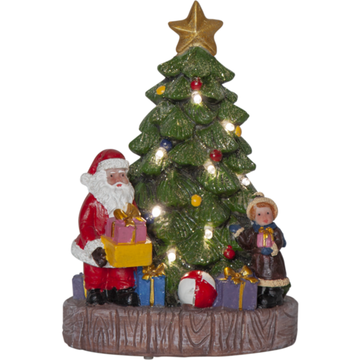 Decoratiune LED de Craciun Star Trading, 10 x 15 x 9 cm, Multicolor