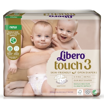 Scutece copii Libero Touch Open marime 3, 5-9 kg, 48 buc