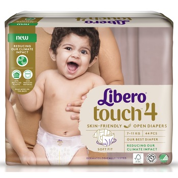 Scutece copii Libero Touch Open marime 4, 7-11 kg, 44 buc