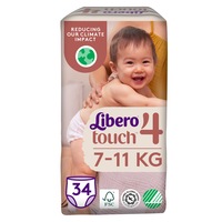 Scutece chilotel copii Libero Touch Pant 4, 7-11 kg, 34 buc