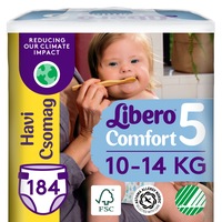 Scutece Libero Comfort, marimea: 5, 10-14 kg, 184 bucati