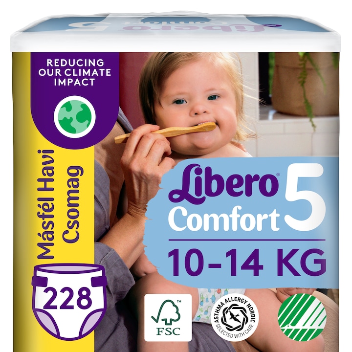 Libero Comfort nadrágpelenka, méret: 5, 10-14 kg, 228db