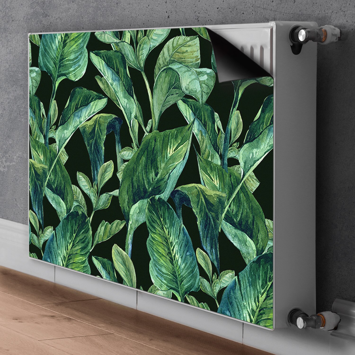Mágnes, radiátor, Trópusi Levelek, Zöld, 80 x 60 cm eMAG.hu