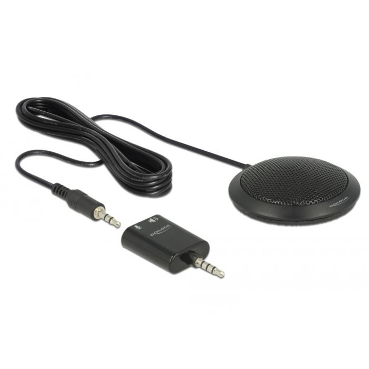 Microfon omnidirectional, Delock, Condensator, Negru