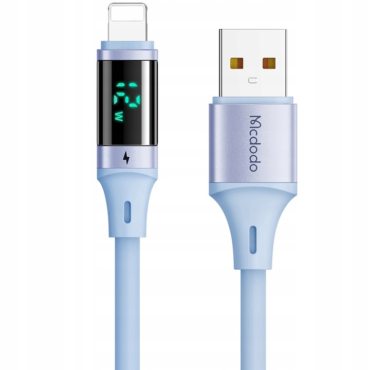 Cablu USB, pentru iPhone, Digital Pro, 12W, 1.2 m, albastru, Mcdodo