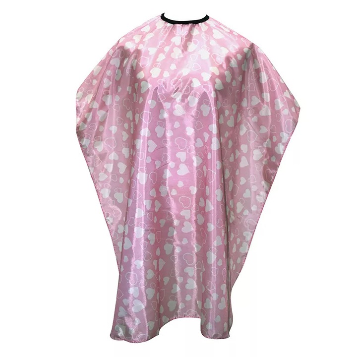 Pelerina tuns fetite Ardette, PEL06, Lila, 120x100 cm, Impermeabila, pentru salon frizerie coafor