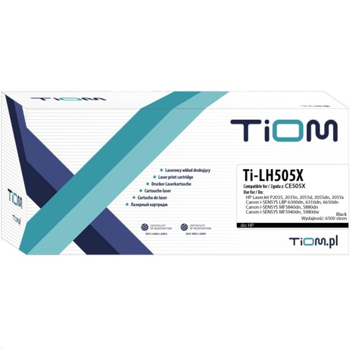 1 x Toner, Tiom, Compatibil HP/Canon, Negru