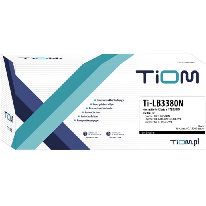 Tiom toner Brother DCP-8250/HL6180-hoz, 8000 oldal, fekete