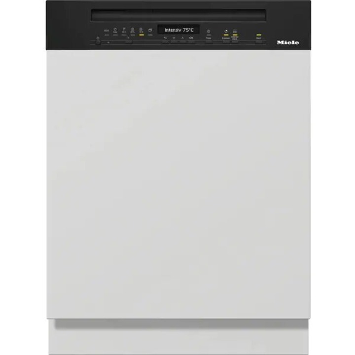 Félig beépíthető mosogatógép MIELE G 7200 SCi, 14 szett, 8 program, 60 cm, A osztály, fekete