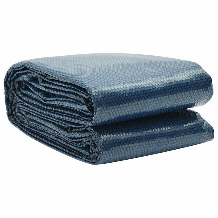 vidaXL fekete és kék napelemes lebegő PE medencefólia 600 x 300 cm 92987
