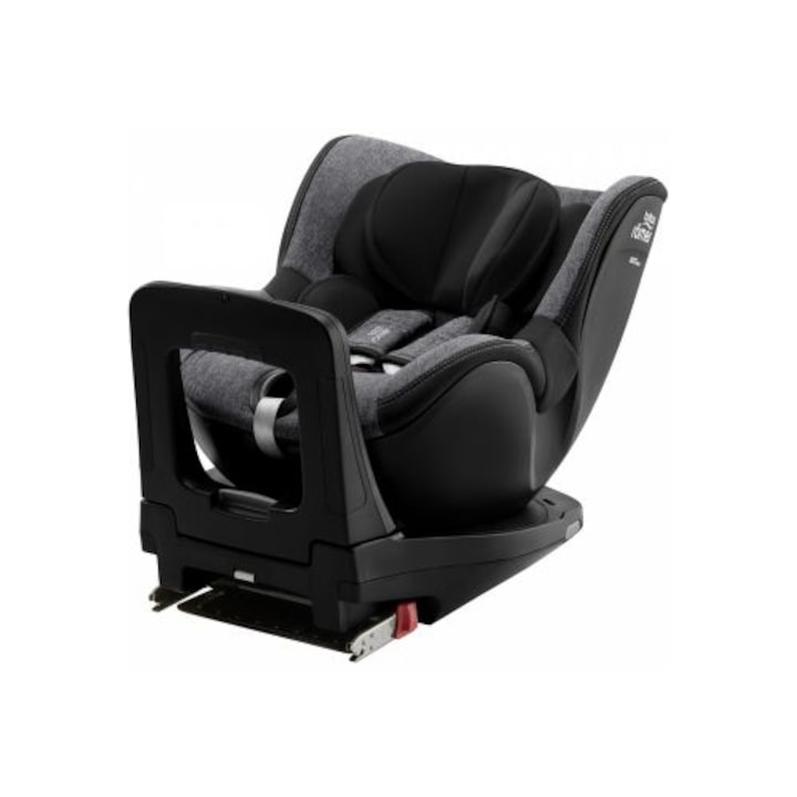 Стол за кола ISOFIX i-Size Britax Romer DUALFIX Graphite Marble, 40-105 см, Въртящ се, С редуктор, Сив/Черен