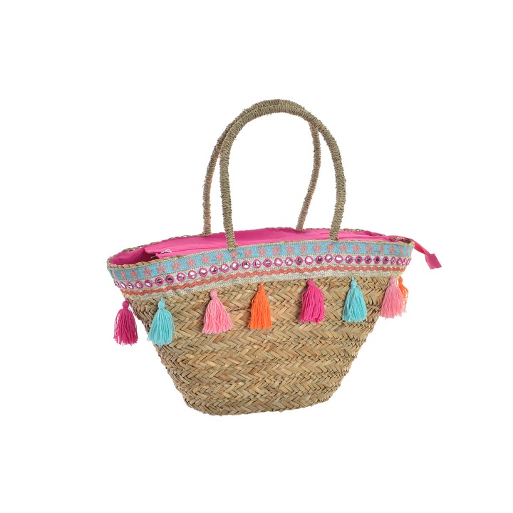 Плажна чанта DKD Home Decor, Многоцветна, 51 x 16 x 30 см
