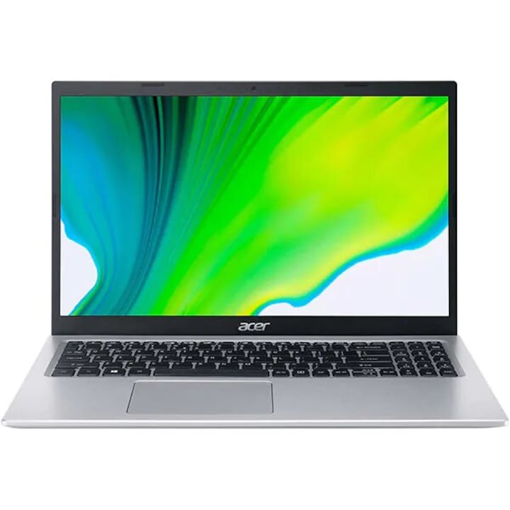 Laptop ACER Aspire 5 A515-56-53FT, Intel Core i5-1135G7 pana la 4.2GHz, 15.6" Full HD, 16GB, SSD 512GB, Intel Iris Xe Graphics, Free DOS, Argintiu