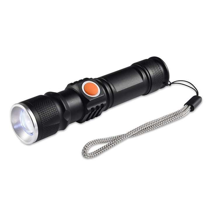 Zseblámpa Mini ST 515/616 LED T6 zoom és közvetlen USB töltés