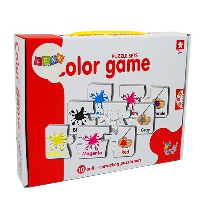 Puzzle educativ Culori 10 tipuri, 30 piese