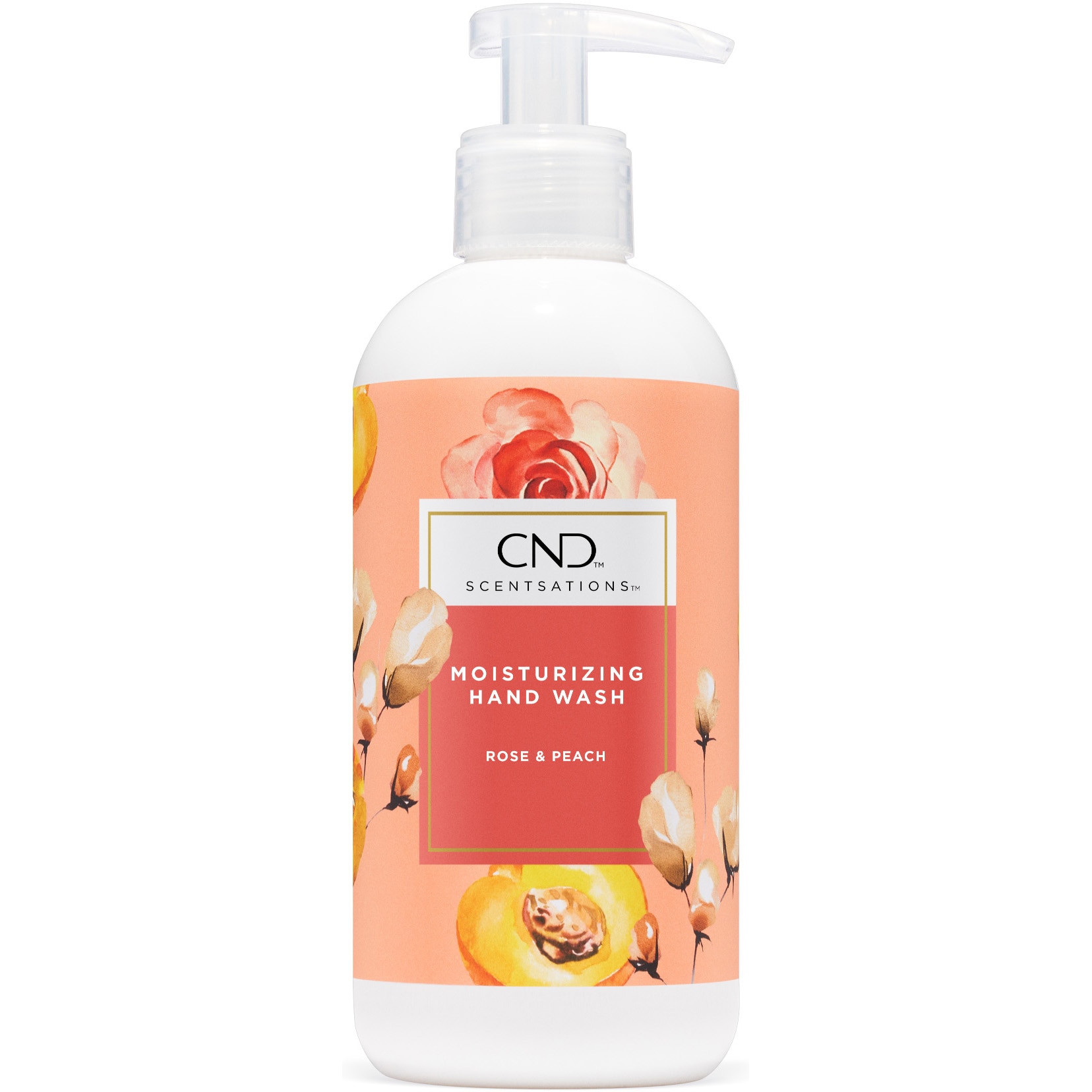 Sapun lichid hidratant CND SCENTSATIONS PEACH ROSE 390 mL