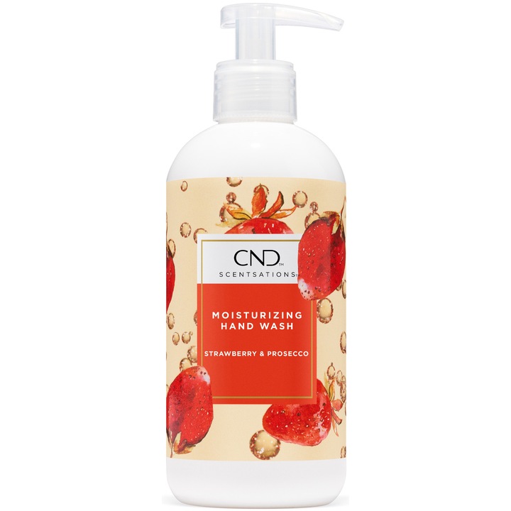 Хидратиращ течен сапун CND SCENTSATIONS Strawberry & Prosecco 390 мл