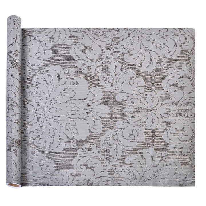 Самозалепващо фолио, Damask Grey Silver, 45x200 см