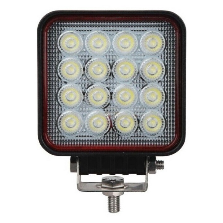 Proiectoar Flexzon, LED, Profesionist 48W 12V-24V,11 Cm, 16 Leduri pentru ATV, Jeep, Motor, Barca, Tractor