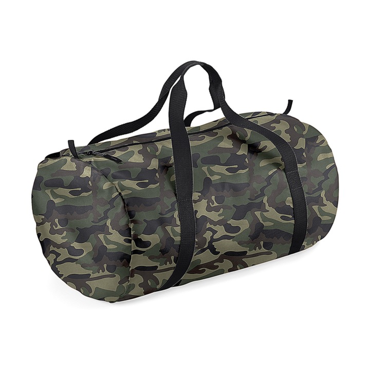 Kézi sporttáska, S-es méret, Camo, 50 x 30 x 26 cm