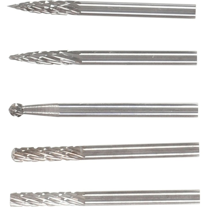 Set capete de freza, BGS, technic HSS, 5 bucati, Argintiu
