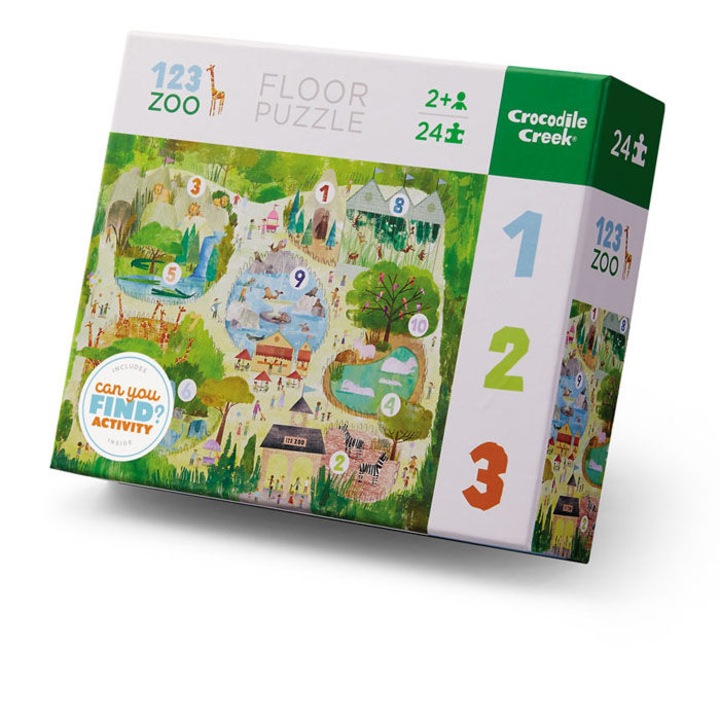 Пъзел, Crocodile Creek, 24 части, 2 години+, Многоцветен