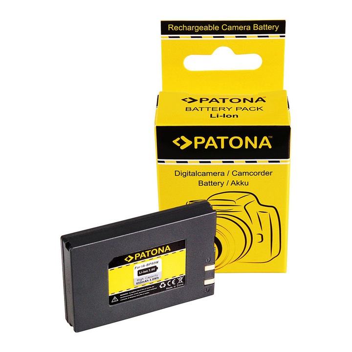 Patona Samsung BP80W IA-BP80W SC-D385SC VP-D381 VP-DX100 650mAh / 7.4V / 4.8Wh Li-Ion utángyártott akkumulátor