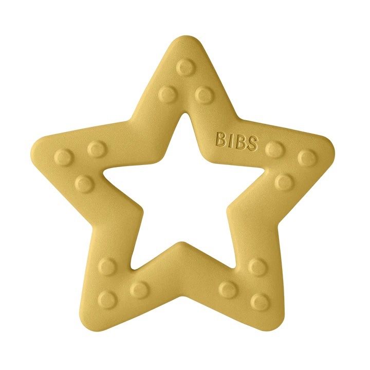 Jucarie pentru dentitie BIBS, Baby Bitie Star Mustard