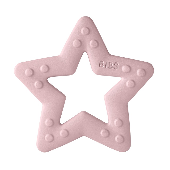 Jucarie pentru dentitie BIBS, Baby Bitie, Star Pink Plum