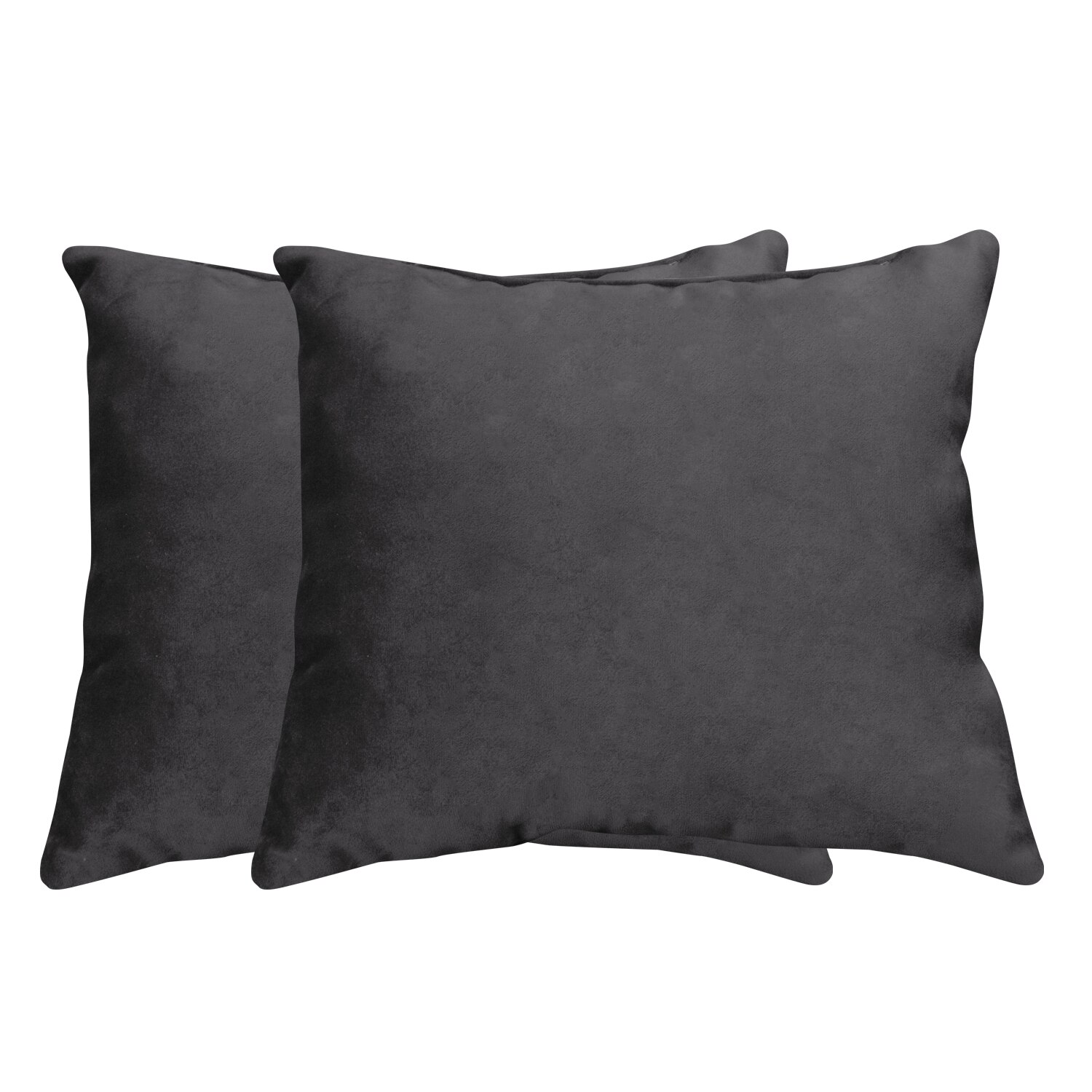 Set 2 perne decorative deco mini, reversibile, 30x35, catifea, gri inchis eMAG.ro