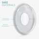 Set 4 Cupe de colectare a laptelui matern Navaris din polipropilena fara silicon si fara BPA, 52763.01