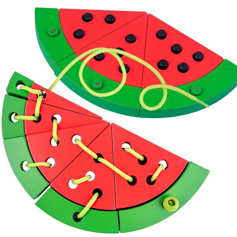 Watermelon Threading Дървена въртяща се игра - eMAG.bg